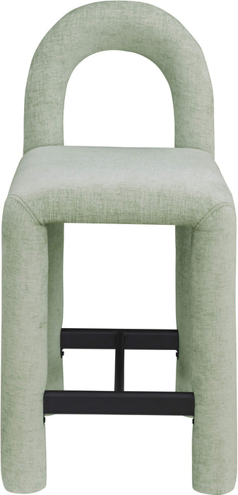 Amari Chenille Fabric Upholstered Counter Stool