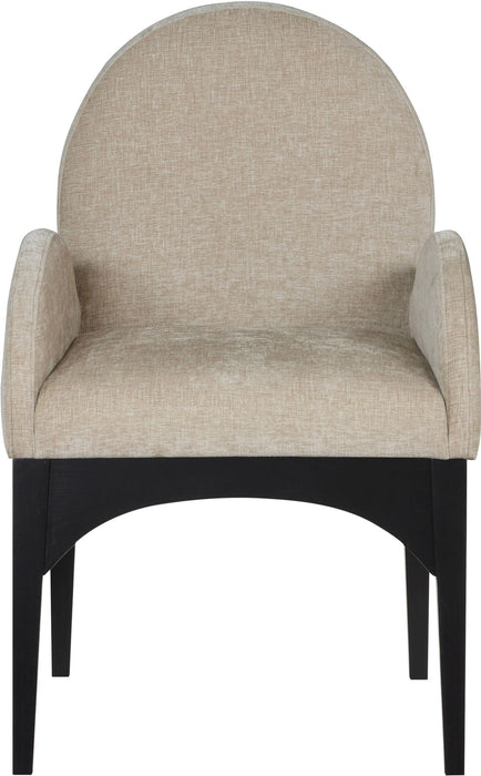 Waldorf Chenille Fabric Upholstered Dining Arm Chair