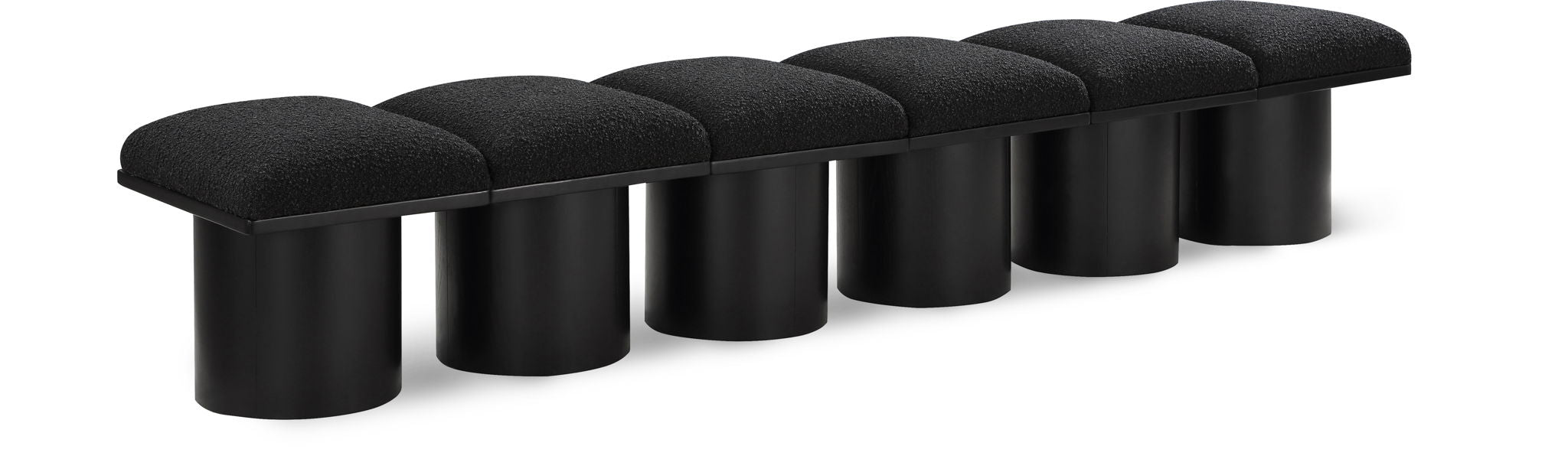 Pavilion Boucle Fabric Upholstered 6pc. Modular Bench