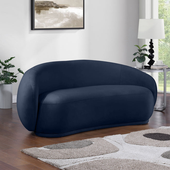 Loveseat tapizado de terciopelo Emery de 77"