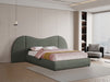 Everest Linen Textured Fabric Upholstered Bed