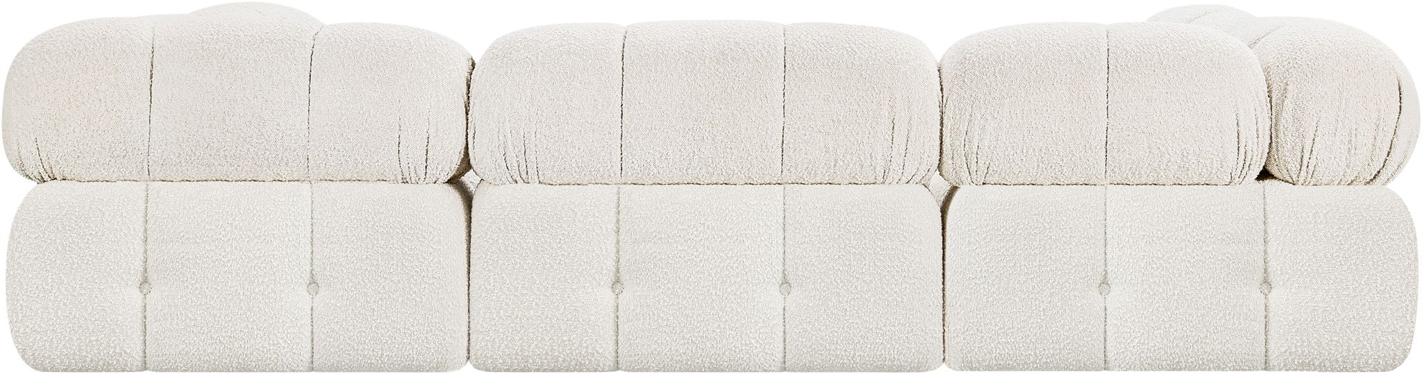 Ames 102" Boucle Fabric Upholstered 6pc. Modular Sectional