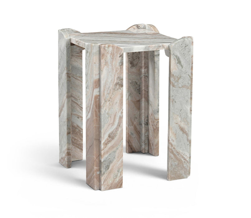 Ravello Genuine Marble End Table