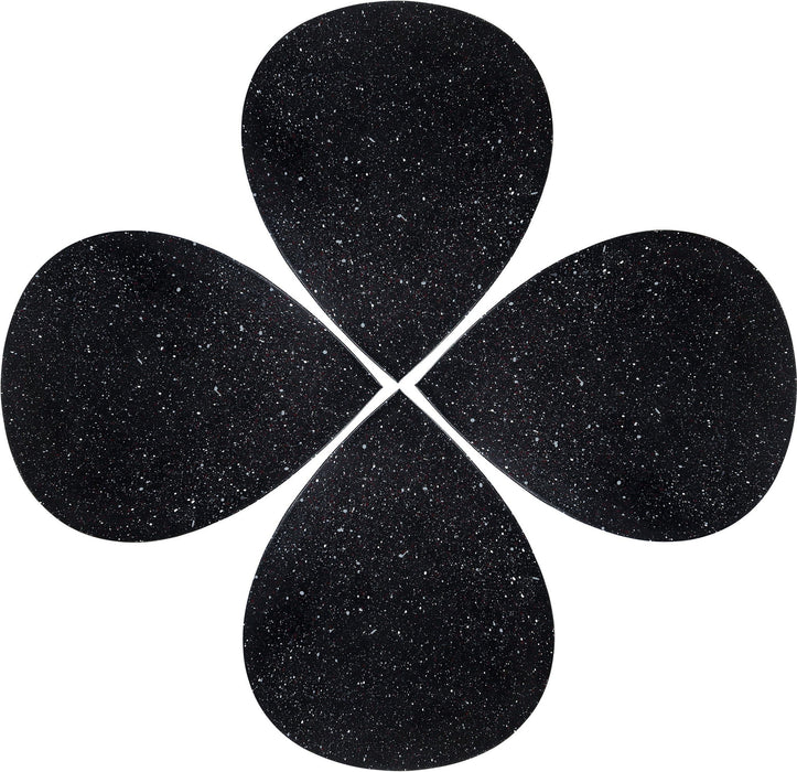 Petal Terrazzo Pattern Iron 4pc. Coffee Table