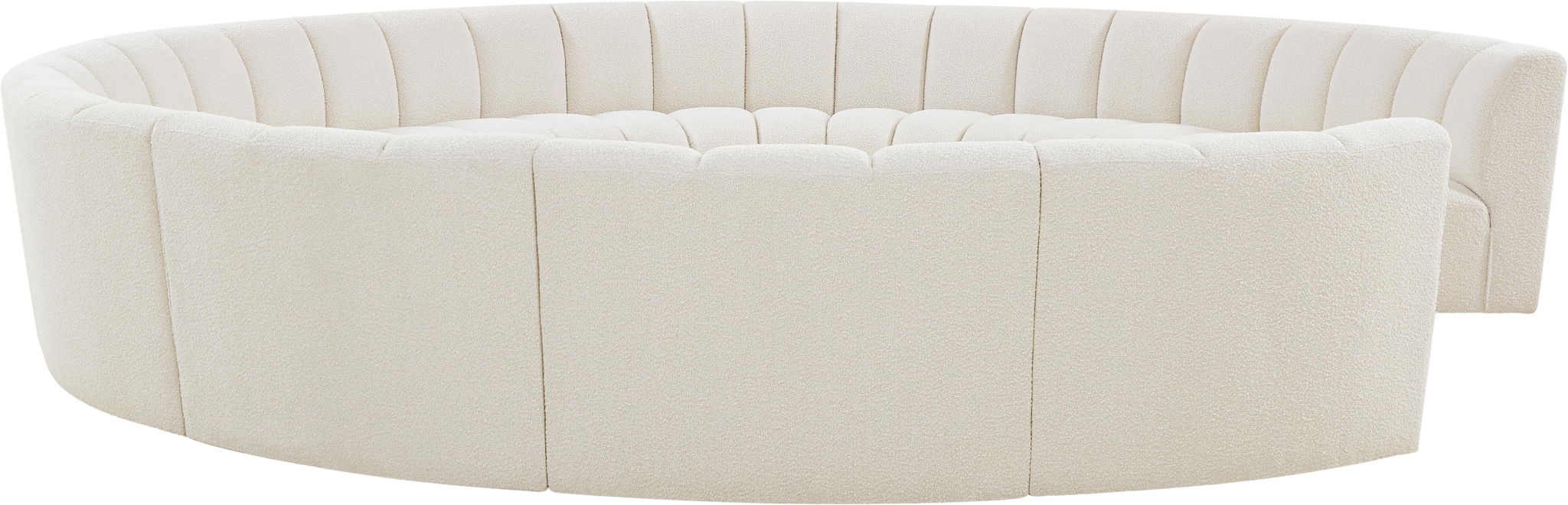 Infinity 178" Boucle Fabric Upholstered 11pc. Modular Sectional