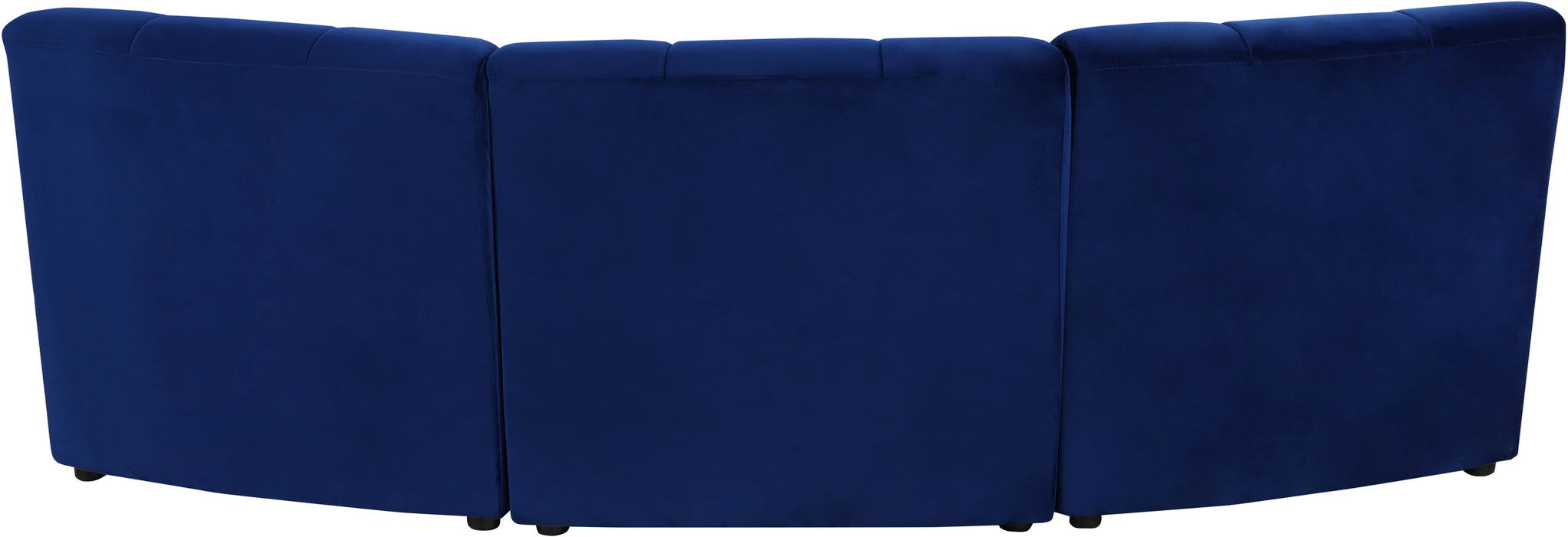 Limitless 94" Velvet Upholstered 3pc. Modular Sectional