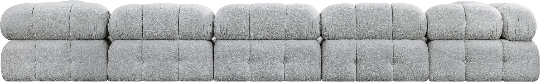 Ames 170" Boucle Fabric Upholstered 6pc. Modular Sectional
