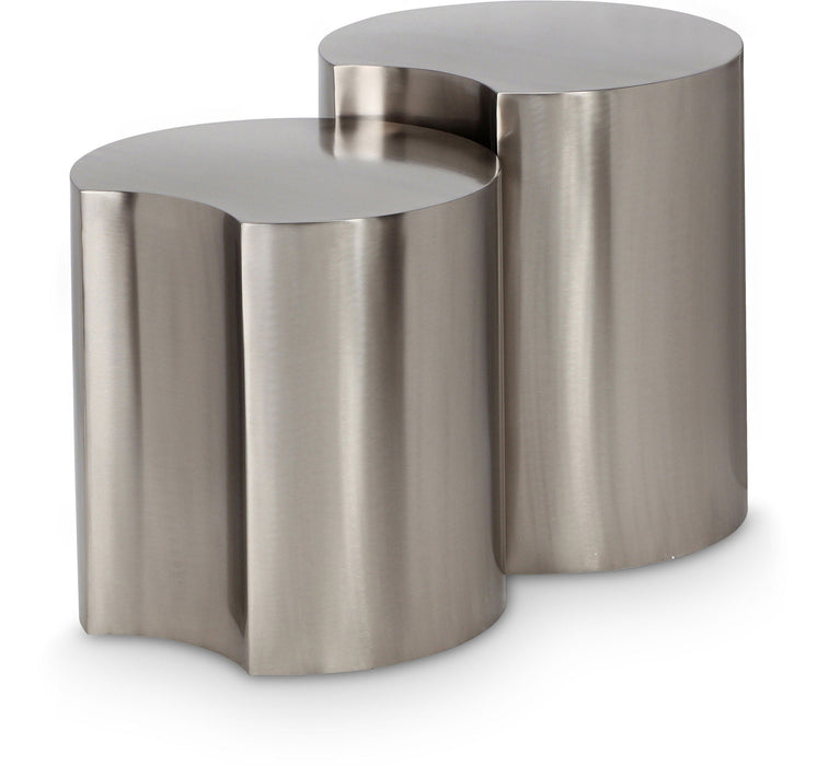 Dimple Iron Nesting 2pc. Modular End / Side Table