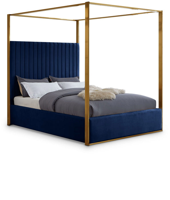 Jones Velvet Upholstered Bed