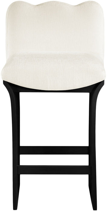 Shaw Chenille Fabric Upholstered Counter Stool