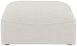Miramar Linen Textured Fabric Upholstered Modular Ottoman