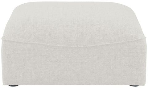 Miramar Linen Textured Fabric Upholstered Modular Ottoman