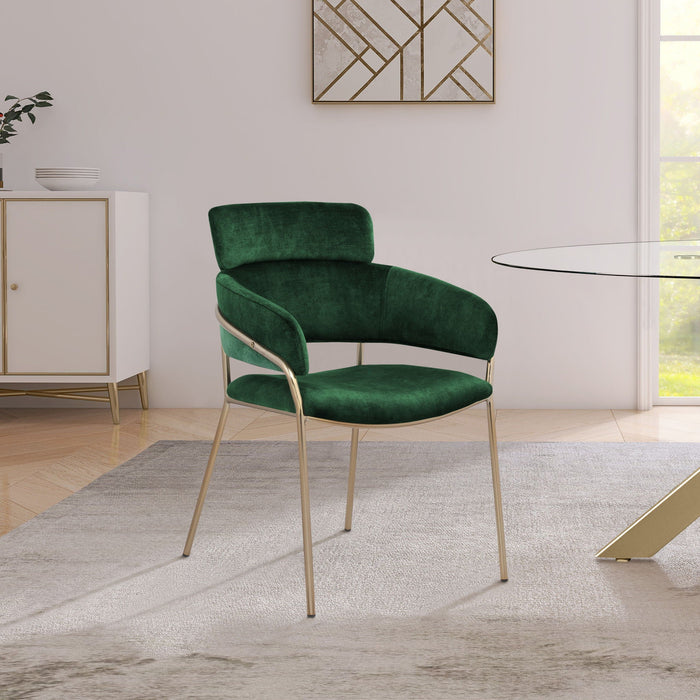 Yara Velvet Upholstered Dining Chair