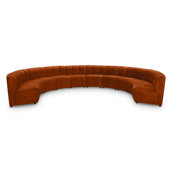 Limitless 177.5" Velvet Upholstered 10pc. Modular Sectional