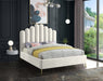 Lily Velvet Upholstered Bed