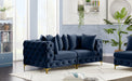 Tremblay 79" Velvet Upholstered 2pc. Modular Loveseat