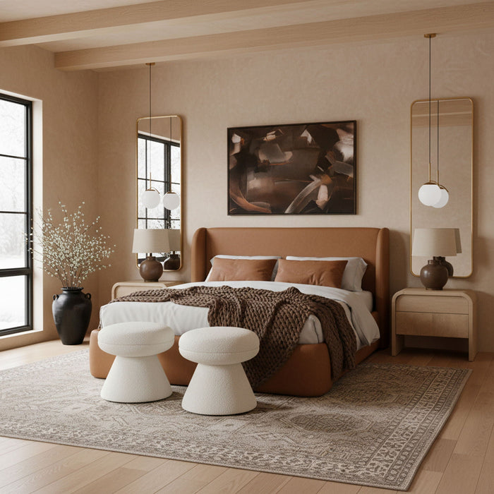Warby Vegan Leather Upholstered Bed