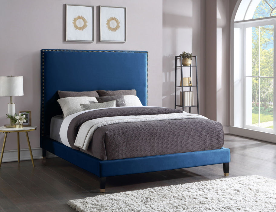 Harlie Velvet Upholstered Bed