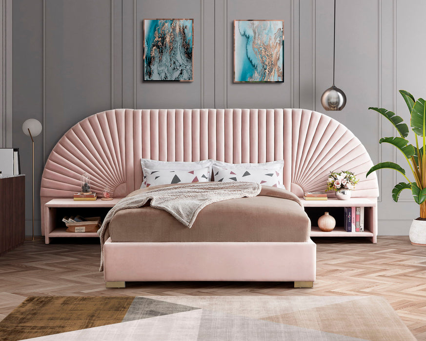 Cleo Velvet Upholstered Bed