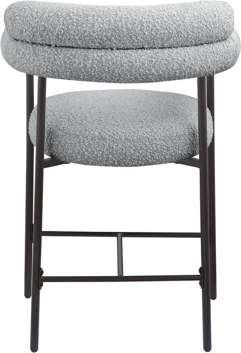Blake Boucle Fabric Upholstered Counter Stool