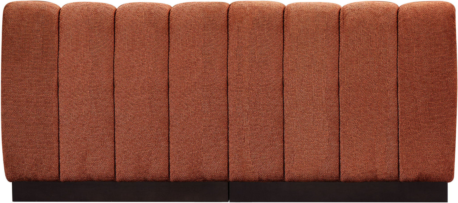 Quinn 64" Chenille Fabric Upholstered 2pc. Armless Modular Loveseat