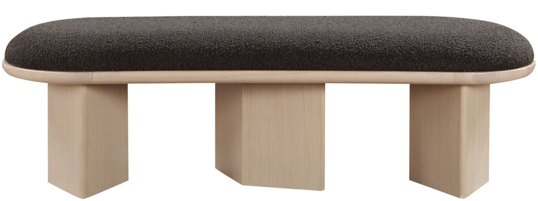 Wilshire Boucle Fabric Upholstered Bench