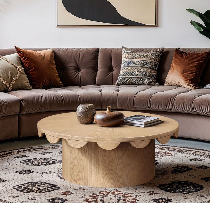 Dahlia Oak Veneer End Table