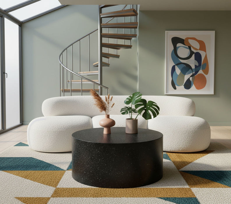 Terrazzo Terrazzo Pattern Iron Coffee Table