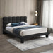 Deco Boucle Fabric Upholstered Bed