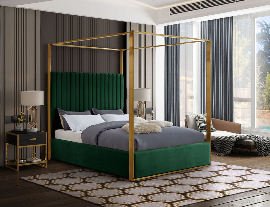 Jones Velvet Upholstered Bed