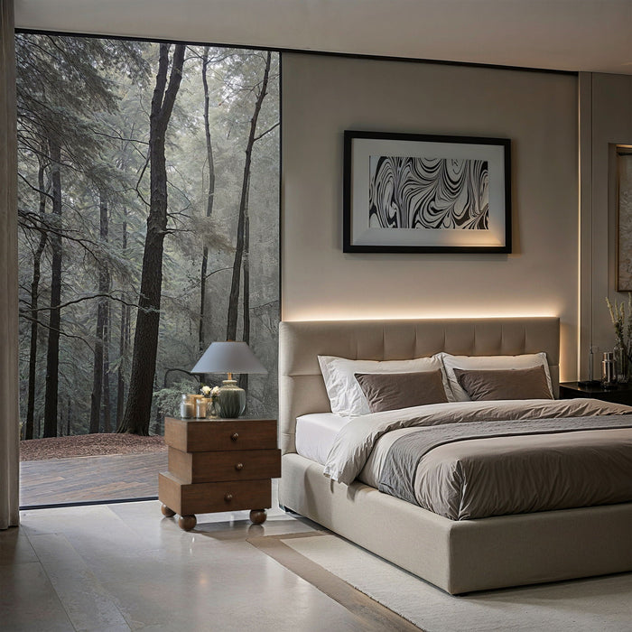 Askew 23.5" Oak Veneer Nightstand