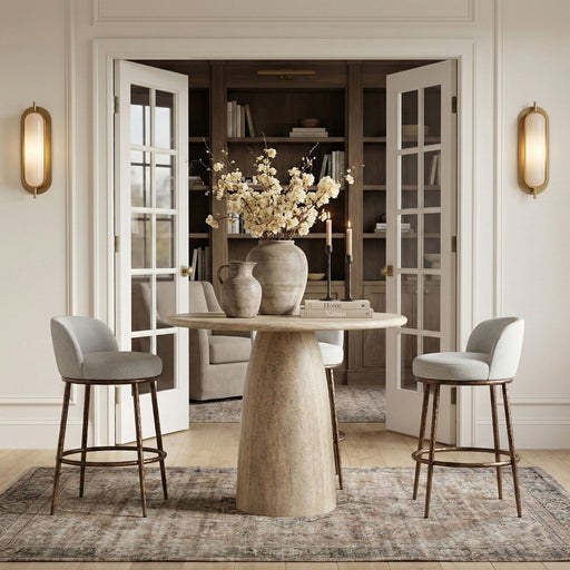 Ferro Performance Fabric Upholstered Bar Stool