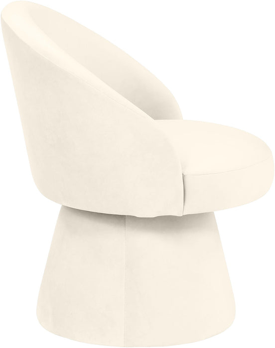 Selene Velvet Performance Fabric Upholstered Swivel Dining Chair