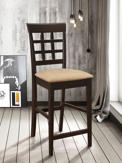 Silla Gabriel Lattice para mostrador, color capuchino (juego de 2)