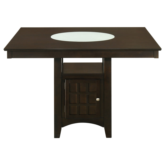 Gabriel 5-Piece Lattice-Back Counter Height Dining Set Cappuccino