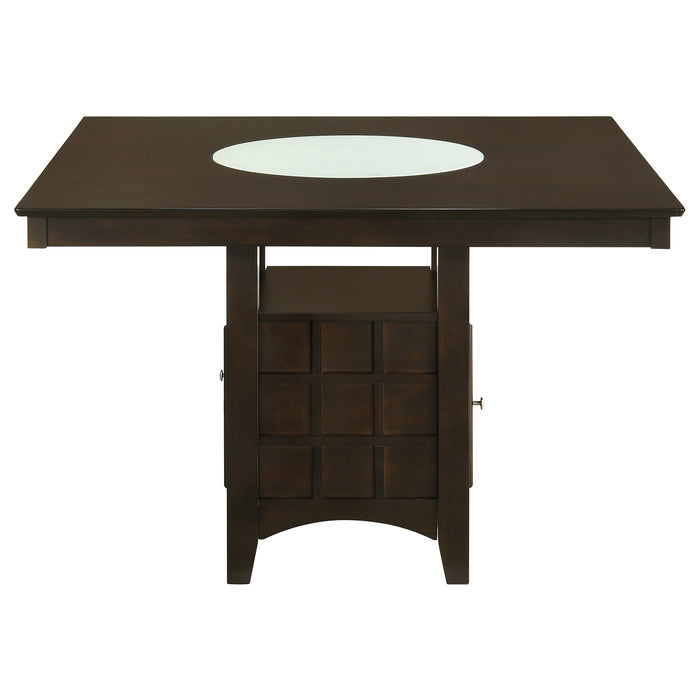 Gabriel 9-Piece Upholstered-Back Counter Height Dining Set Cappuccino