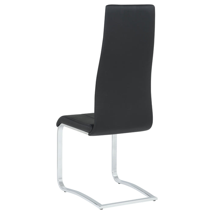 Montclair Upholstered Dining Side Chair Black (Set of 4)