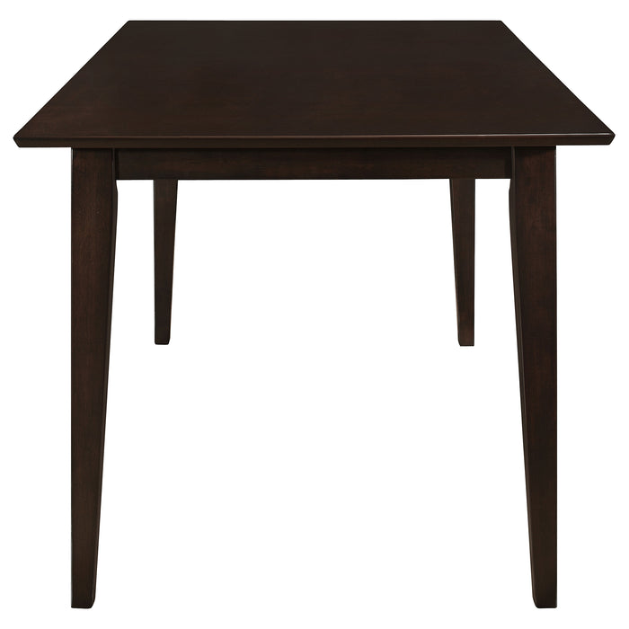 Gabriel 5-Piece Upholstered-Back Rectangular Dining Set Cappuccino