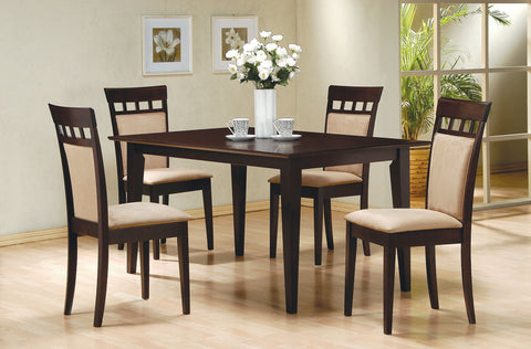 Mesa de comedor rectangular de madera Gabriel de 59 pulgadas, color capuchino