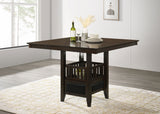 Mesa de comedor Jaden Square de 47 pulgadas de altura de barra, color espresso
