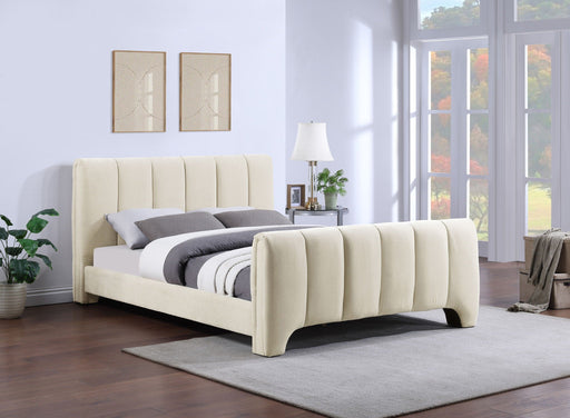 Camila Chenille Fabric Upholstered Bed