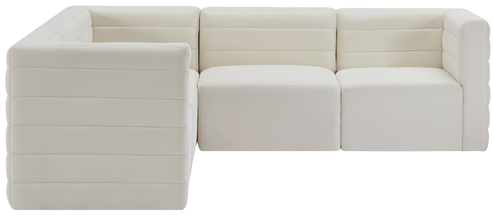 Quincy 94" Velvet Upholstered Comfort 5pc. Modular Sectional