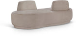 Argyle Chenille Fabric Upholstered Chaise/Loveseat