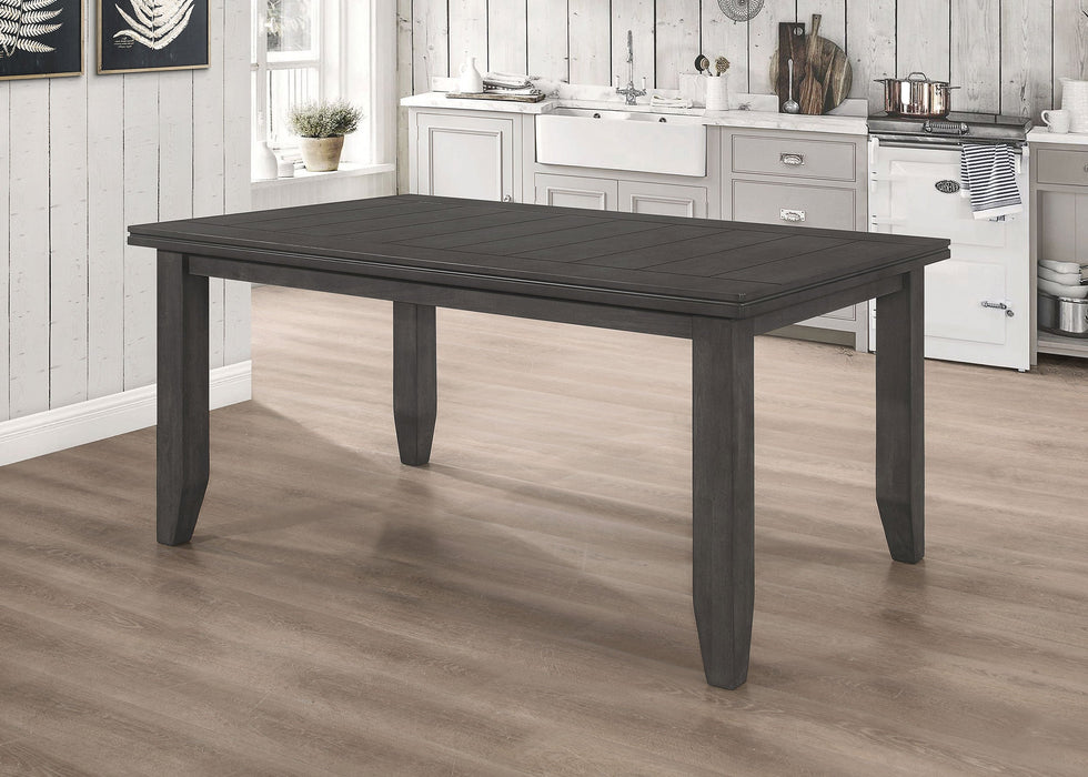 Mesa de comedor rectangular Dalila de madera, 66 pulgadas, color capuchino