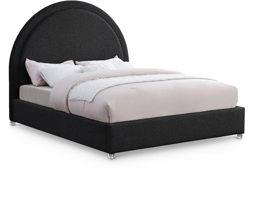 Milo Boucle Fabric Upholstered Bed