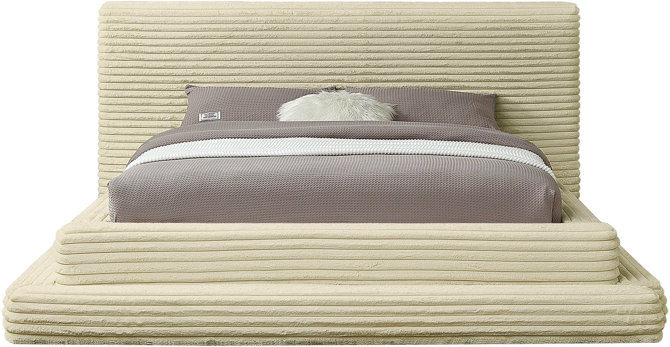 Drew Corduroy Fabric Upholstered Bed