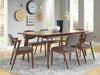 Malone 5-piece Rectangular Dining Table Set Dark Walnut
