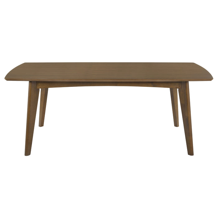 Malone Rectangular 78-inch Wood Dining Table Dark Walnut