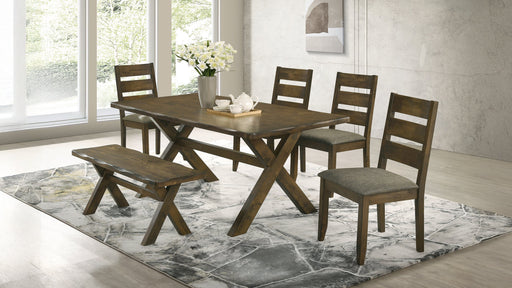 Alston 6-piece Rectangular Dining Table Set Knotty Nutmeg