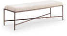 Valley Chenille Fabric Upholstered Bench